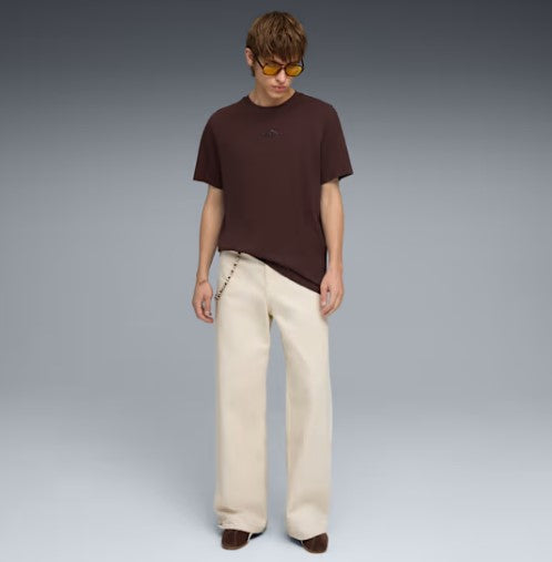 ESS SMALL CENTERED TEE BROWN
