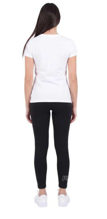 ESS RHINESTONE ¾ LEGGINGS BLACK