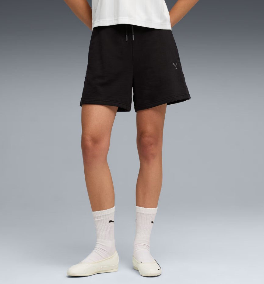 HER HIGH-WAIST SHORTS BLACK