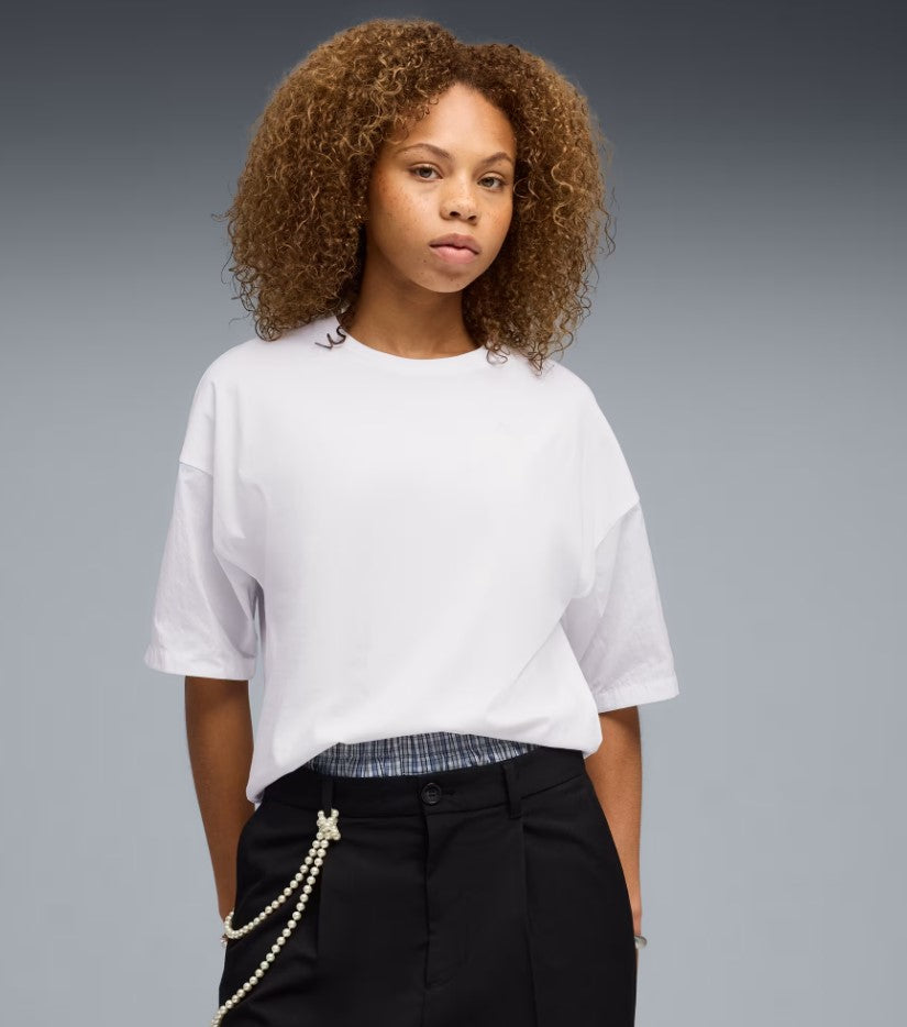 HER OVERSIZED TEE WHITE