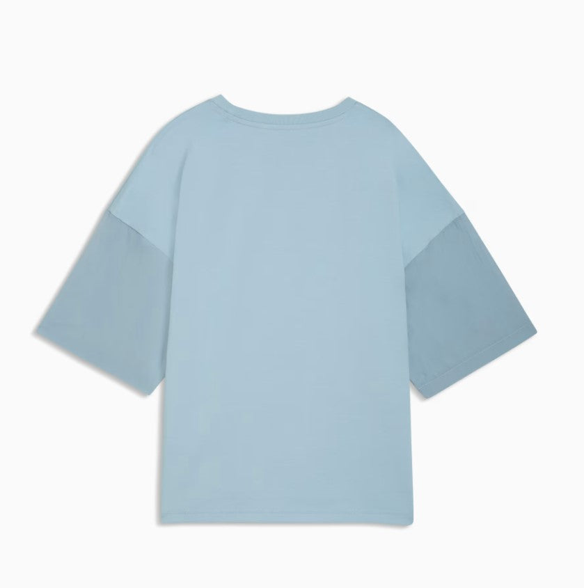 HER OVERSIZED TEE SEAFOAM