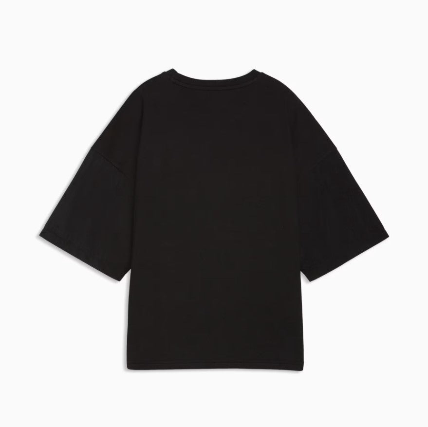 HER OVERSIZED TEE BLACK