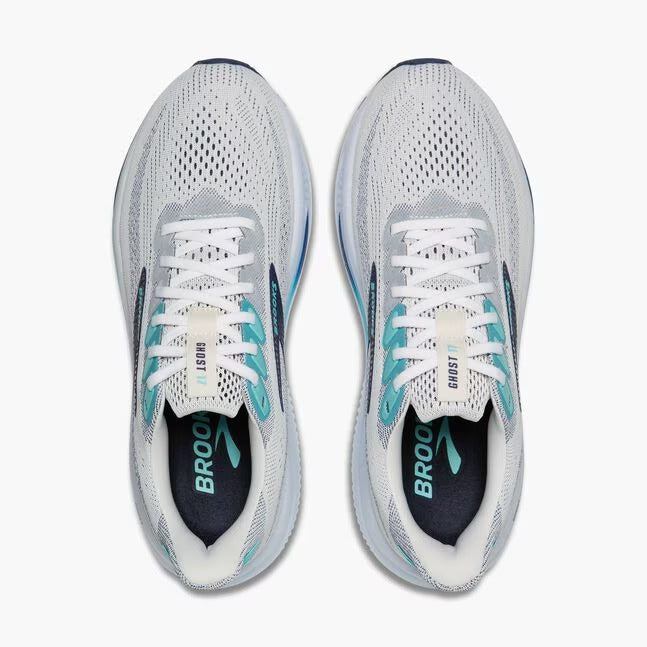 BROOKS GHOST 17 WHITE/BEACON BLU/IPANEMA