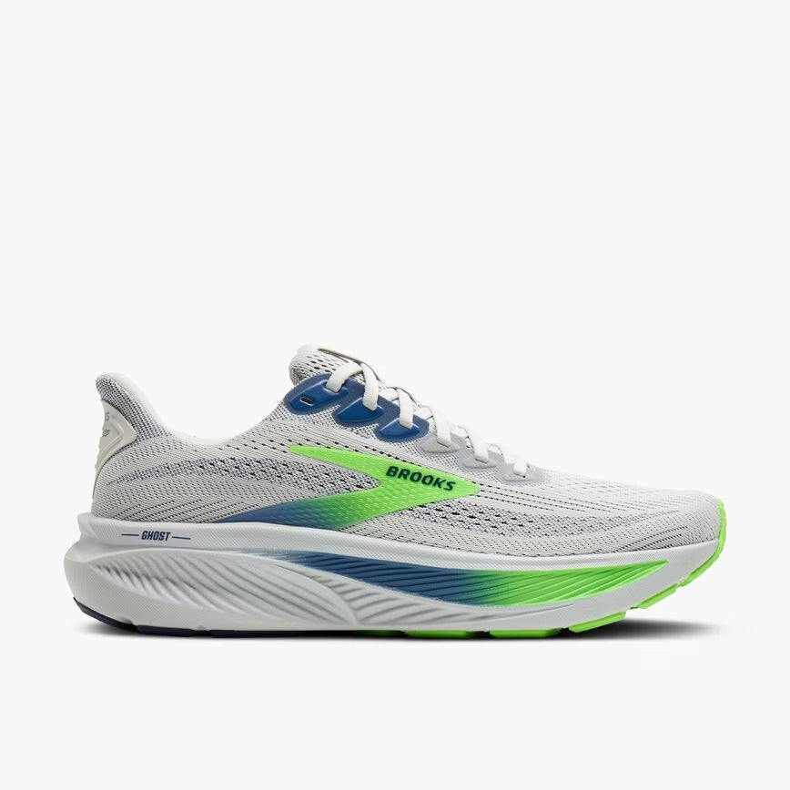 BROOKS GHOST 17 OYSTER/BEACON BLUE/GECKO