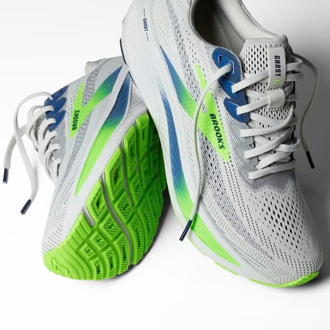 BROOKS GHOST 17 OYSTER/BEACON BLUE/GECKO