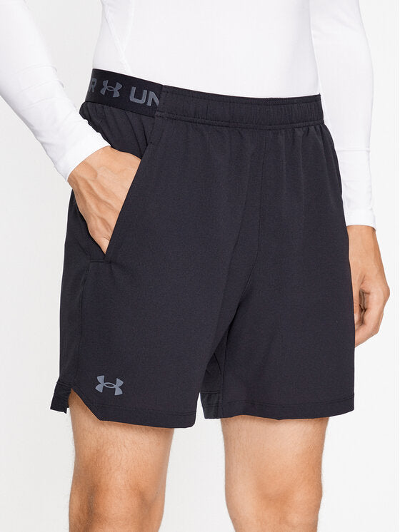 UA VANISH WOVEN 6IN SHORTS BLACK