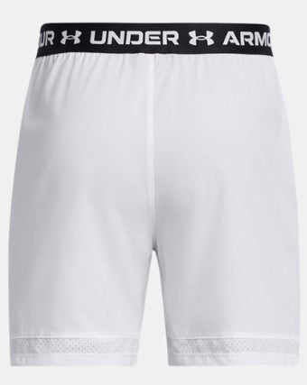 UA VANISH WOVEN 6IN SHORTS WHITE