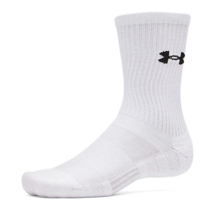 UA PERFORMANCE COTTON 3P CRW WHITE