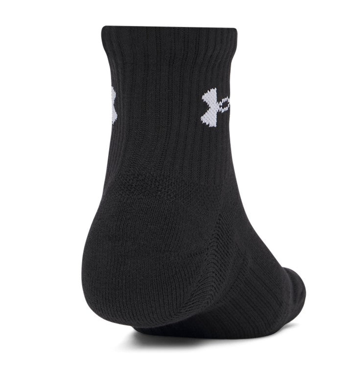 UA PERFORMANCE COTTON 3P QTR BLACK