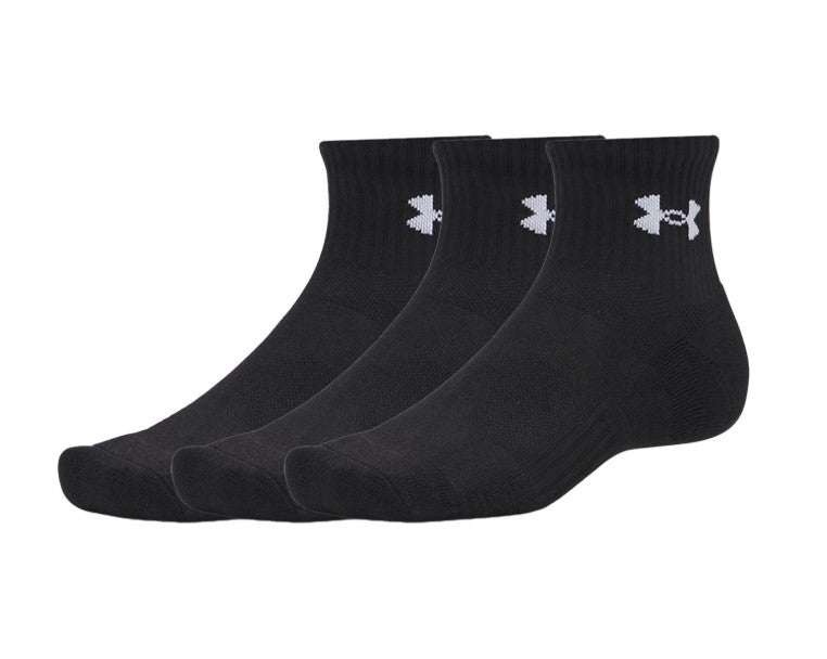 UA PERFORMANCE COTTON 3P QTR BLACK