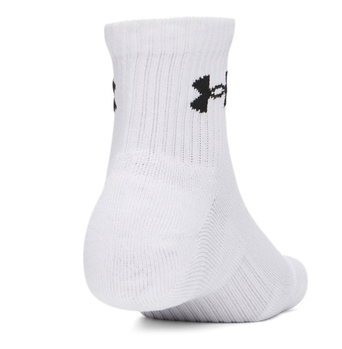 UA PERFORMANCE COTTON 3P QTR WHITE